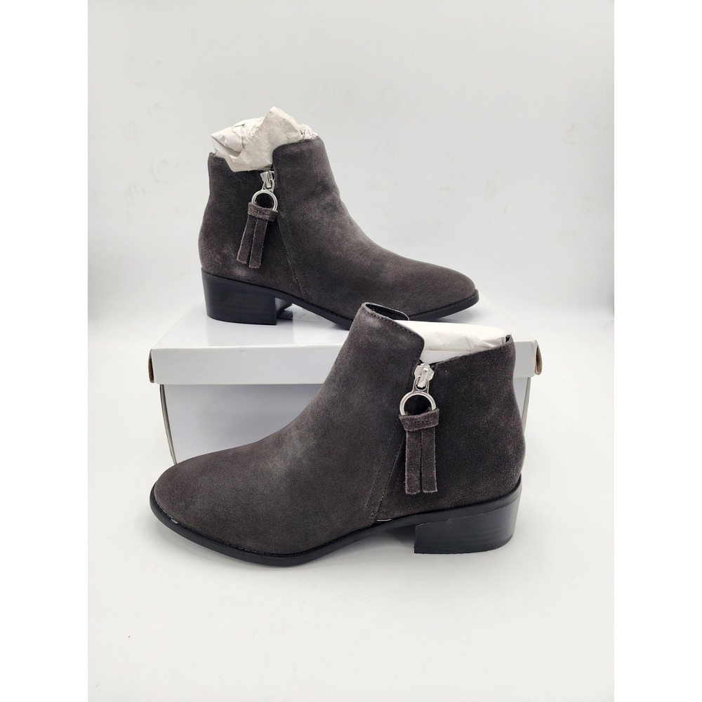 Steve Madden Women's Dacey Grey Suede Ankle Boots Size 8